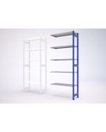 Policový regál DX 2500/1230 - přídavné pole, Hloubka 620mm